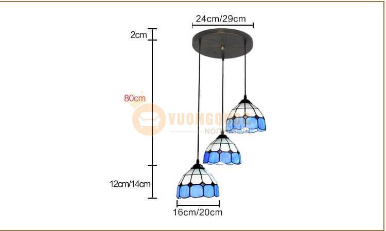 Đèn thả phòng ăn ấm áp yb105-12